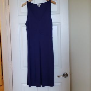 LOFT Purple V Neck Dress